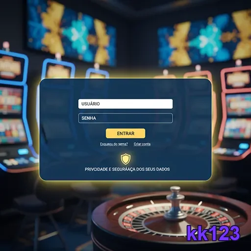 Ilustração de Explore os Recompensas VIP no kk123 com Slots e Blackjack