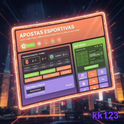 Ilustração de Jogos ao Vivo na kk123