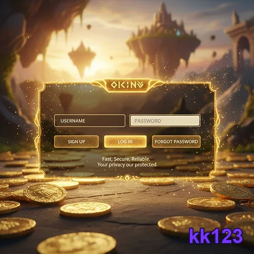 Ilustração de Experimente o Acesso Rápido no kk123 para Cassinos Online