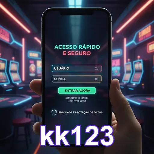 Jogador desfrutando de jogos VIP na plataforma kk123